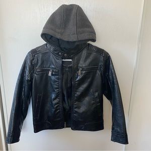 Boys faux leather jacket